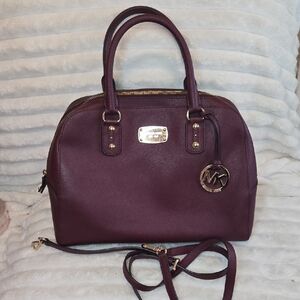 Michael Kors Plum Satchel Bag